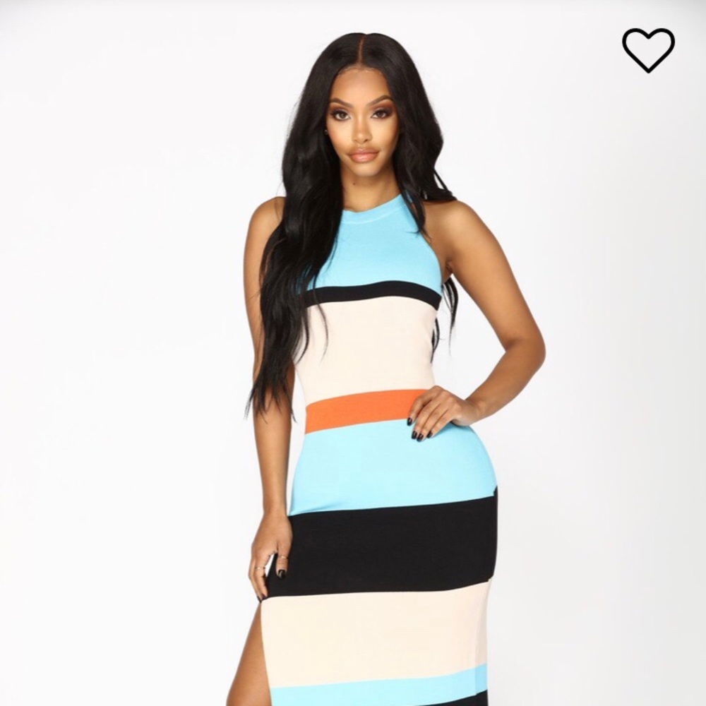 High slit maxi dress
